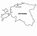 Estonia Landkarte Nazioni Cartine Landkarten Geografie Dibujo Malvorlage sketch template