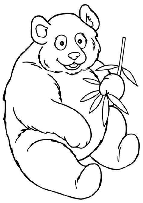 pandas coloring page