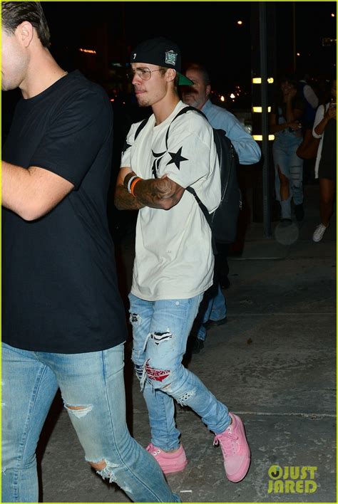 Justin Bieber Attends Launch Event For His New T Shirt