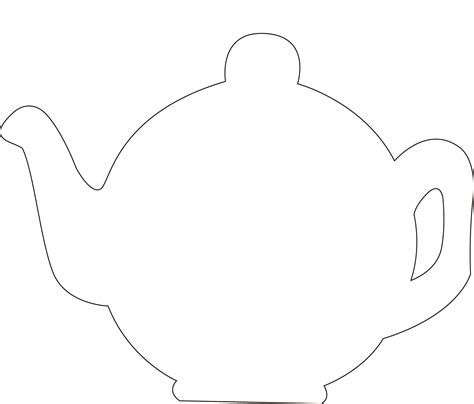 teapot printable template printable word searches