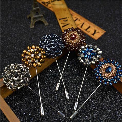 new 2016 lapel flower handmade boutonniere brooch pin men s accessories