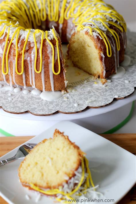 easy lemon bundt cake recipe page    pinkwhen