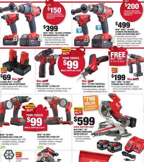 Home Depot Black Friday 2016 Tool Deals