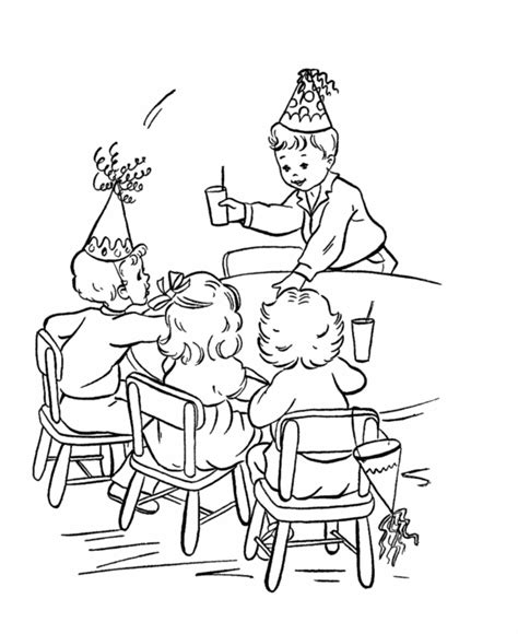 birthday party fun coloring page puppy coloring pages birthday