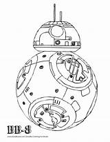Coloring Wars Star Droid Pages Bb8 Bb Google Lego Doodle Template Printable Influences Doodles Getcolorings Getdrawings Kids Popular Color sketch template