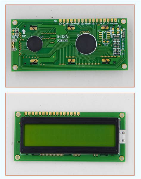 Tcc Lcd 16x2 Character I2c Serial Interface Yellow Green Display Module