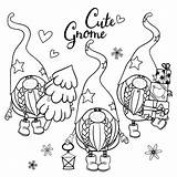 Gnomes Gnome Outlined Backyardgardenlover Covering sketch template