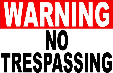 warning  trespassing sign signs  salagraphics
