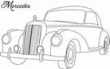 Coloring Mercedes Car Pages Kids Cars Printable Antique Benz Old Colouring Print Vintage Studyvillage Drawings Big Popular Color Comments Kid sketch template