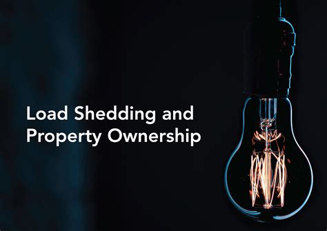 load shedding  property ownership property  sale  rent propertycoza south africa