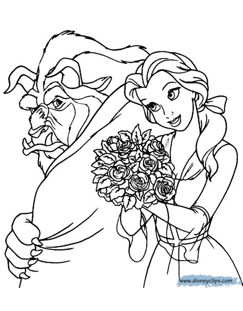 belle  lumiere  beauty   beast coloring pages