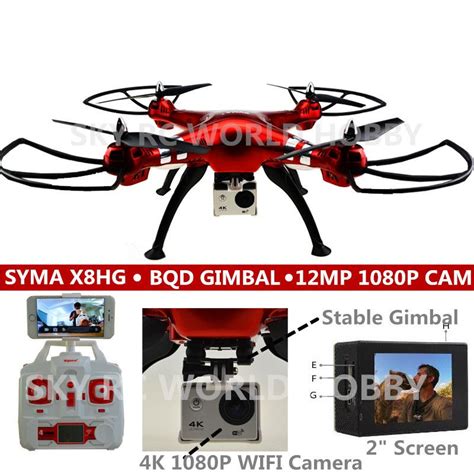syma xhg  rc quadcopter drone big body altitude hold mode hd  p camera bqd gimbal fit