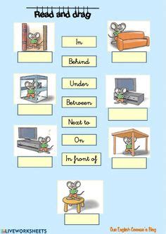 interactive worksheet preposition worksheets