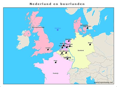 topografie nederland en buurlanden wwwtopomanianet