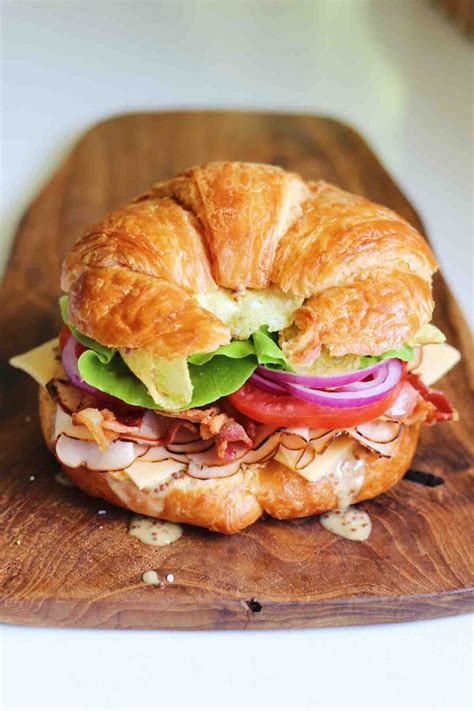 perfect turkey croissant sandwich grilled cheese social