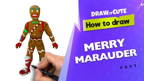 draw merry marauder easy fortnite season  drawing tutorial