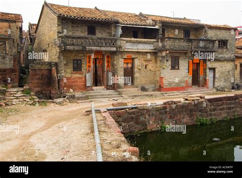 ancient chinese nanshe village chashan town dongguan china stock photo