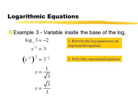 logarithmic equations worksheets