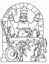 King Coloring Feast Midas Books Read sketch template