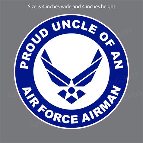 Proud Uncle Of An Air Force Airman Military Usaf Bumper