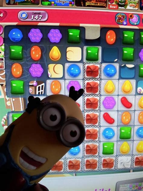 Kay S Minion Likes To Play Candy Crush With Images