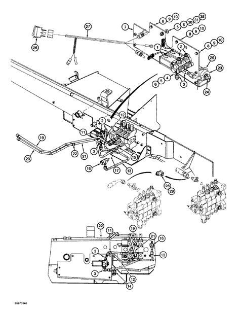 sl loader backhoe     ride control hydraulic  electrical circuit