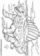 Dimetrodon Coloring Dinosaurs Pages Handout Below Please Print Click Bowl Super sketch template