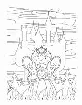 Printable Chateau Princesse Coloringhome Sprookjes Sheknows Library sketch template