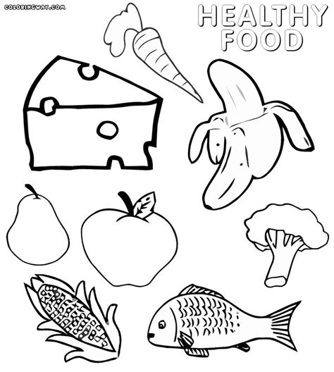 pretty photo  healthy food coloring pages davemelillocom food