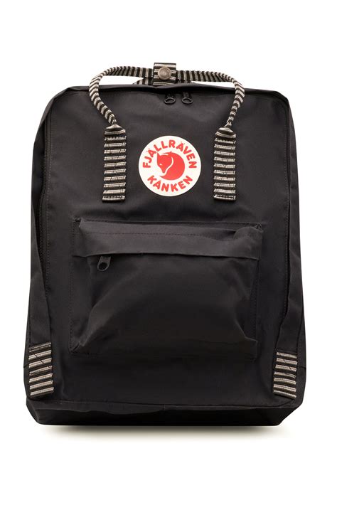 fjallraven kanken classic backpack  everyday blackstriped  ebay