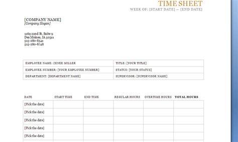 time sheet template printable timesheets