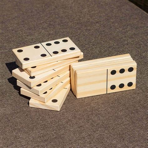harrier giant dominoes wood domino set net world sports