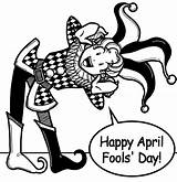 April Fools Coloring Pages Getdrawings sketch template