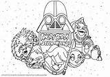 Star Wars Pages Coloring Angry Birds Birthday Getcolorings Color sketch template