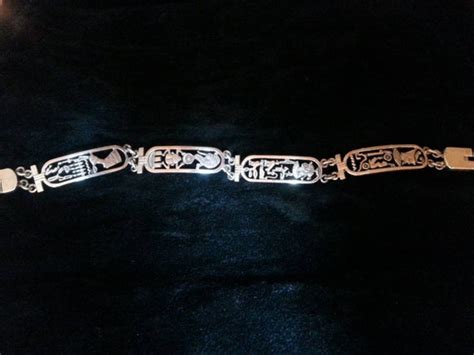 ancient egyptian cartouche bracelet kings and queens
