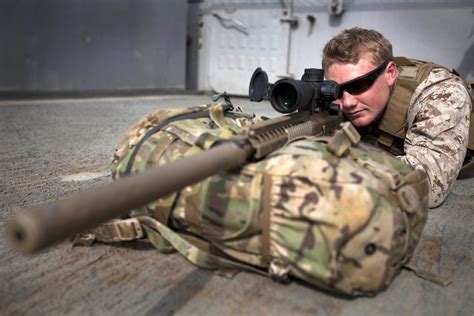marines  sniper rifle  kill    yards