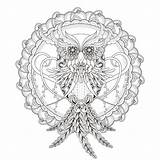 Difficile Hibou Coloriages Chouette sketch template