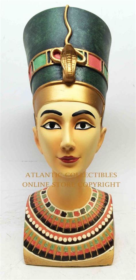 Beautiful Large Ancient Egyptian Queen Nefertiti Bust Mask