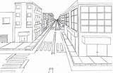 Perspective Point Perspektive Stadt Studentartguide sketch template