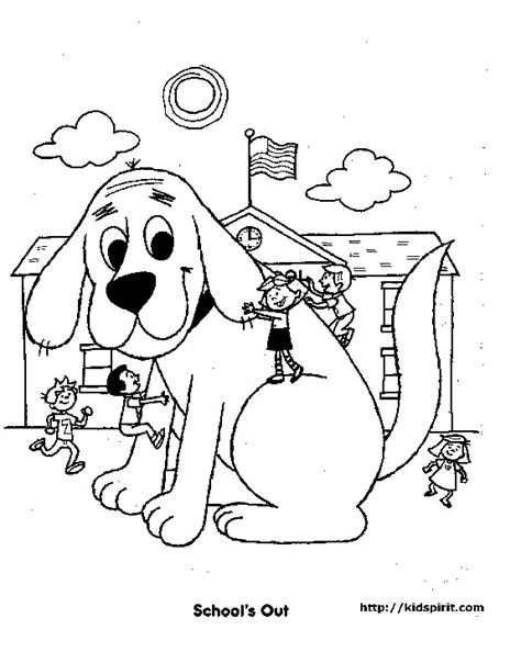 coloring pages  clifford  big red dog coloring home