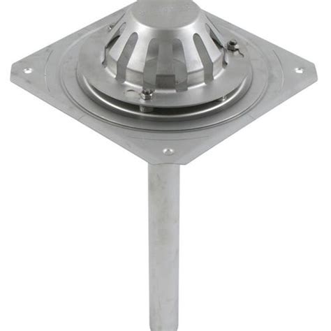 Blucher Stainless Steel Short Vertical Roof Drain Outlet Drainage