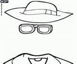 Invisible Man Coloring Face Pages Monsters Oncoloring sketch template