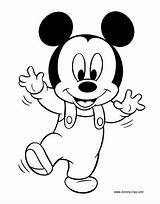 Mickey Coloring Baby Mouse Pages Disney Characters Minnie Drawings Walking Colouring Printable Babies Color Kids Book Cartoon Picturethemagic Drawing Disneyclips sketch template