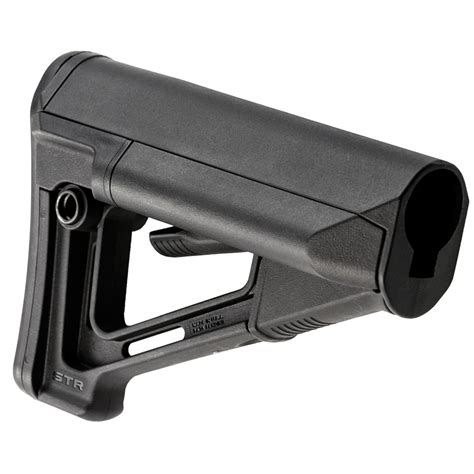 magpul str carbine stock mil spec black mag blk rog tactical