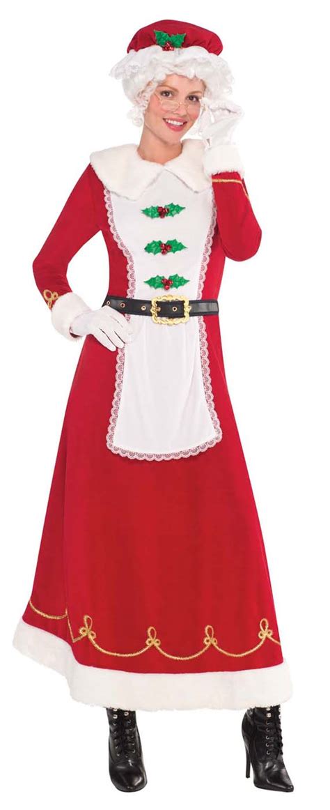 mrs claus womens adult christmas holiday deluxe costume 809801740951 ebay