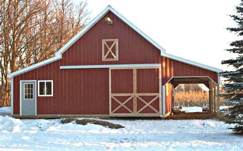 applewood loft pole barn garaje  disenos de taller etsy espana