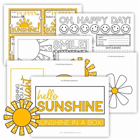 sunshine box ideas  brighten someones day sunshine  rainy days