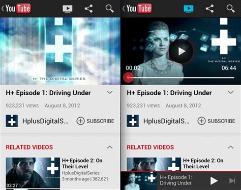 googles youtube app  android updated