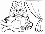 Doll Coloring Pages Baby Toys Girls Lovely Getcolorings Color sketch template