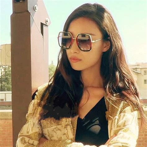 2019 New Square Sunglasses Oversized Shades Luxury Brand Design Women S